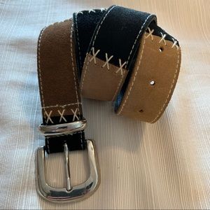 Genuine Suede Patchwork Belt